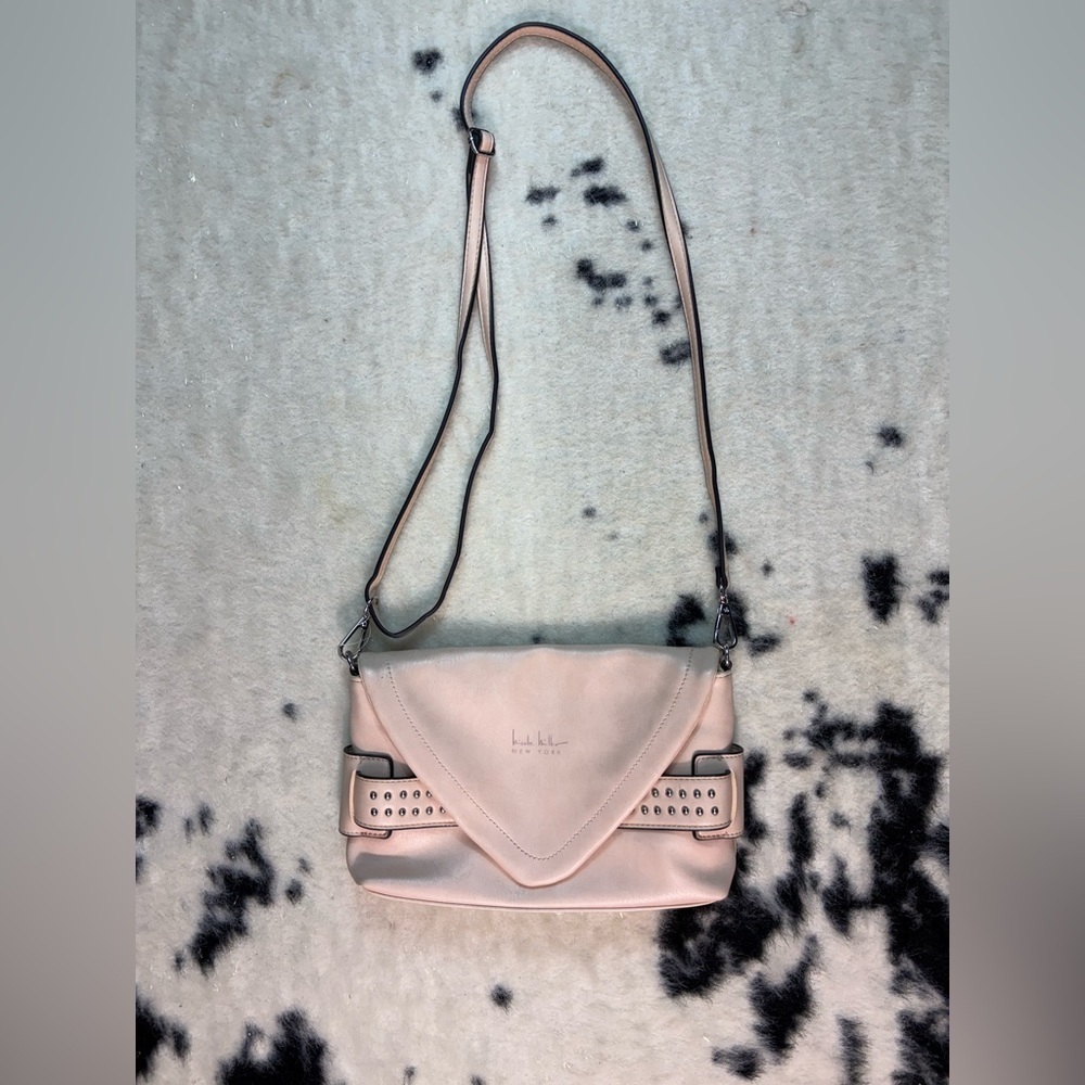 Nicole Miller Pink Studded Handbag